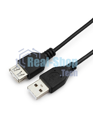 Кабель-удлинитель Гарнизон USB 2.0, AM/AF, 1м, пакет (GCC-USB2-AMAF-1M)