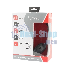 Беспроводные/проводные наушники Gembird BHS-100 черный, накладные, Bluetooth + проводной, складная конструкция, до 10 ч