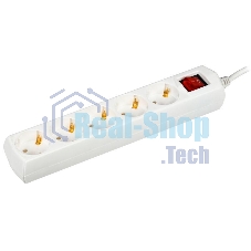 Сетевой фильтр IEK У05В WYP10-10-05-07-ZK-G, 7 м, 5 розеток, белый