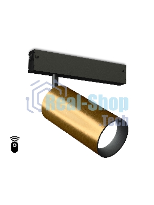 Управляемый светодиодный светильник для шинопровода Magnetic Ambrella light GL1233 GD золото IP20 24W 3000K-6400K 220V 36° D65*140 (Без ПДУ)
