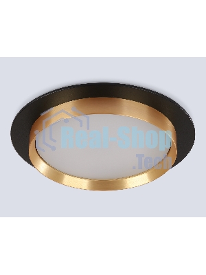 Светильник встраиваемый TU5020 BK/GD черный/золото IP20 GX70 D150*45