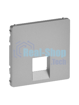 Лицевая панель Розетка RJ11, RJ45, Алюминиевый цвет