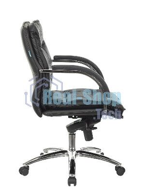 Кресло Бюрократ T-9927SL-LOW/BLACK черный, кожа