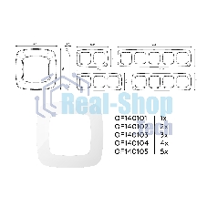 Рамка OMEGA Ecta (Белый глянец) 3-ая OF140103