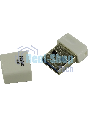 Флешка USB Netac U116 mini (NT03U116N-032G-32WH USB), 32Gb, USB 3.2, R/W 90/30, белый