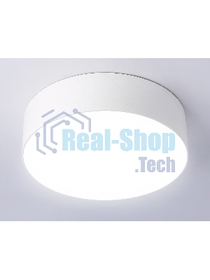 Потолочный светодиодный светильник Ambrella light FV5516 WH белый LED 18W 4200K D160*58 (Без ПДУ)