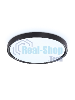 Потолочный светодиодный светильник Ambrella light FZ1248 BK черный IP54 30W 5000K D380*60 (Без ПДУ)