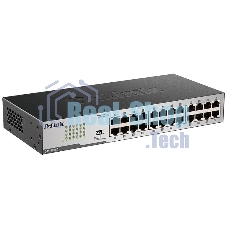 Коммутатор неуправляемый D-Link DGS-1024D с 24 портами 10/100/1000Base-T и функцией энергосбережения