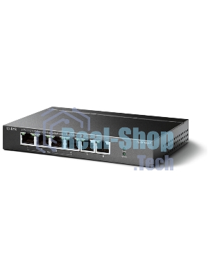 Коммутатор TP-Link 4-port 10/100Mbps Unmanaged PoE+ Switch with 2 10/100Mbps uplink ports, meta case, desktop mount, 4 802.3af/at compliant PoE+ port, 2 10/100Mbps uplink ports, DIP switches for Extend mode, Isolation mode and Priority mode, up to 250m PoE power supply