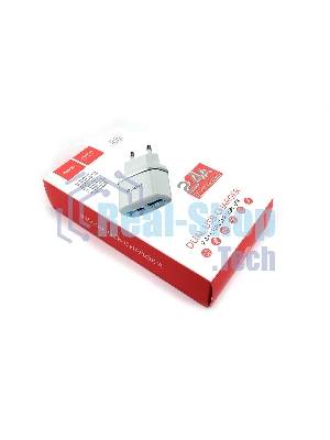 Сетевое зарядное устройство C12 Smart dual USB charger, белый