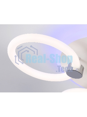 Потолочный светодиодный светильник FA3838/3 WH белый 42W 3000K-6400K+RGB D458*80 (ПДУ РАДИО 2.4G)