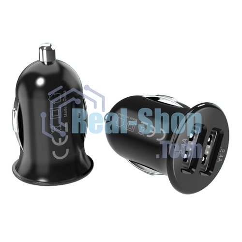 Автомобильное зарядное устройство ACD черный 24Вт, 2xUSB, 5В, 4.8А RTL