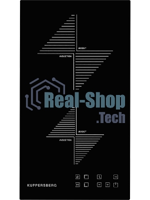 Индукционная варочная панель Kuppersberg ICO 301/домино, ширина 30 см, 2 зоны индукционного нагрева, сенсорное управление, 3 цифровых дисплея, 9 уровней мощности, таймер,автоотключение, защита от перелива, защита от детей, индикаторы остаточного тепла, Stop & Go, черный/прямой край