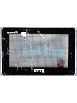 Сенсорное стекло (тачскрин) для Toshiba Folio 100, черное с рамкой