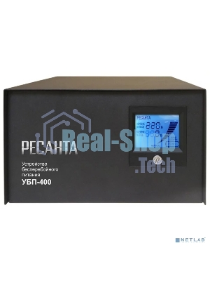 Устройство бесперебойного питания Ресанта УБП-400400 ВА. 300 Вт. 140-260 В. 1 розетка