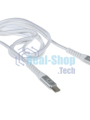 Кабель QUMO, MFI С94, Type-C на MFI Apple 8 pin, силиконовый, 1м, 2,22A, 9V, 20W, PD (белый)