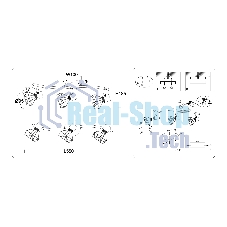 Светильник Ambrella light TR8657/3 BK/GD черный/золото E14/3 max 60W 550*100*185