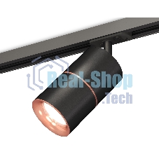 Светильник Ambrella light XT7402041 SBK/PPG черный песок/золото розовое полированное MR16 GU5.3