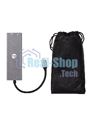 Адаптер VCOM CU459 Type-Cm --> RJ-45+2USB3.0(f) + PD100 Вт Alum Shell