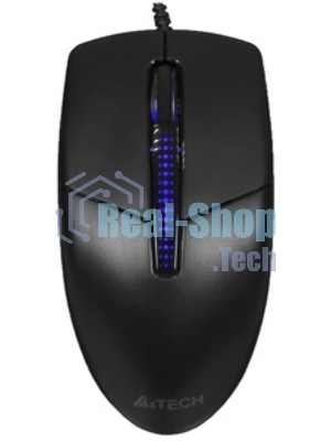 Мышь проводная A4Tech N-530S черный, 1200 dpi, USB, кнопки - 3