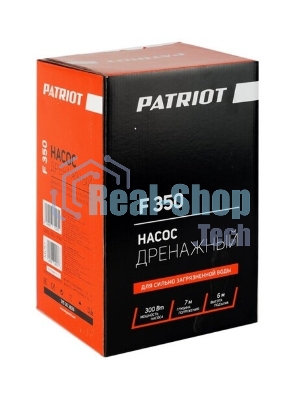 Садовый насос дренажный Patriot F 350 300Вт 5000л/час