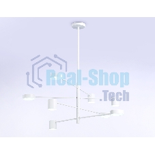 Подвесной светодиодный светильник Ambrella light FL51688/8 WH белый 3000K/4200K/6400K 48W D900*1000 (Без ПДУ)