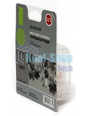 Картридж струйный Cactus CS-CLI521GY серый (8,4 мл) для Canon MP980/MP990