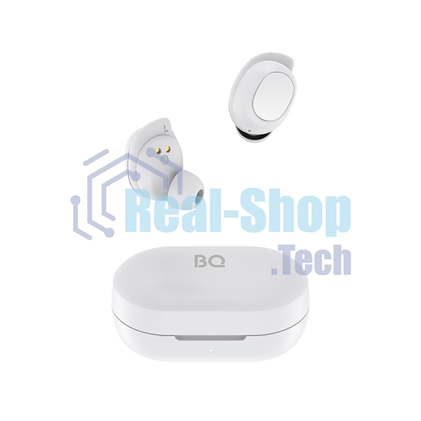 Наушники TWS BQ BHS-05 белый, внутриканальные, Bluetooth