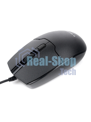 Мышь проводная Gembird MOP-430 черный, 1600 dpi, USB, кнопки - 4