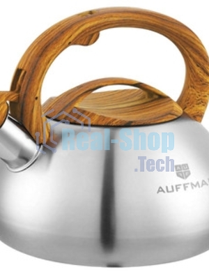 Чайник для плиты AUFFMAN AM-3407 из нержавеющей стали со свистком 3л