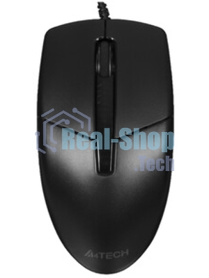 Мышь проводная A4Tech N-530S черный, 1200 dpi, USB, кнопки - 3
