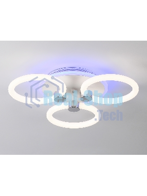 Потолочный светодиодный светильник FA3838/3 WH белый 42W 3000K-6400K+RGB D458*80 (ПДУ РАДИО 2.4G)