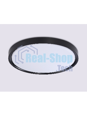 Потолочный светодиодный светильник Ambrella light FZ1248 BK черный IP54 30W 5000K D380*60 (Без ПДУ)