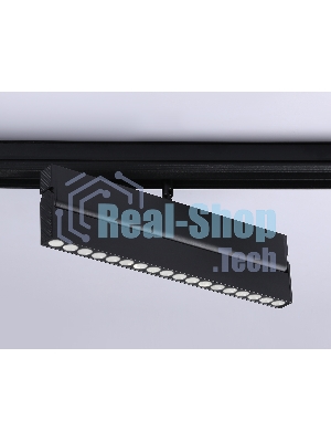 Светильник трековый светодиодный GL4081 BK черный 18W 4200K 48V 24° 325*22*45