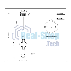 Светильник Ambrella light LH53121 GD/WH/GB золото/белый/серо-синий 19W 3000K D160*1880