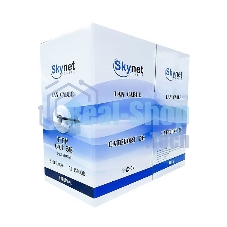 Кабель SkyNet Light FTP indoor 4x2x0,46, медный, FLUKE TEST, кат.5e, однож., 305 м, box, серый