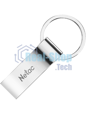 Флешка USB Netac U275 (NT03U275N-032G-20SL), 32Gb, USB 2.0, R/W 50/40, серебристый
