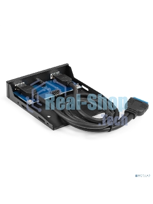 Планка USB на переднюю панель ExeGate U3H-627S, 3,5