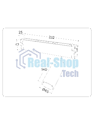 Управляемый светодиодный светильник для шинопровода Magnetic Ambrella light GL1233 GD золото IP20 24W 3000K-6400K 220V 36° D65*140 (Без ПДУ)