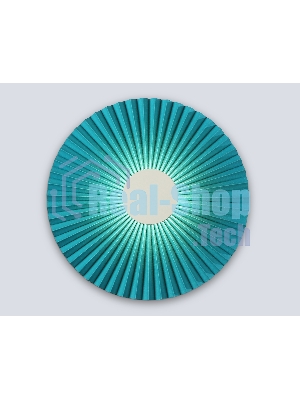 Настенный светильник Ambrella light LH72651 WH/GR белый/бирюзовый 6W 3000K D300*100
