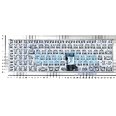 Клавиатура для ноутбука Asus Q552 черная с подсветкой