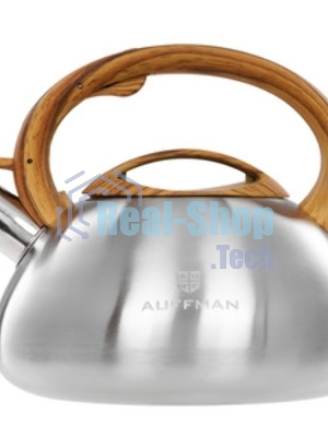 Чайник для плиты AUFFMAN AM-3407 из нержавеющей стали со свистком 3л