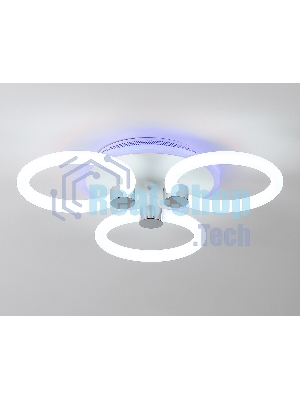 Потолочный светодиодный светильник FA3838/3 WH белый 42W 3000K-6400K+RGB D458*80 (ПДУ РАДИО 2.4G)