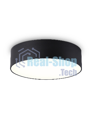 Потолочный светодиодный светильник Ambrella light FV5517 BK черный LED 18W 3000K D160*58 (Без ПДУ)