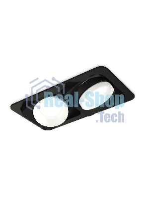 Комплект встраиваемого светильника Ambrella light XC7664020 SBK/SWH черный песок/белый песок MR16 GU5.3 (C7664, N7030)