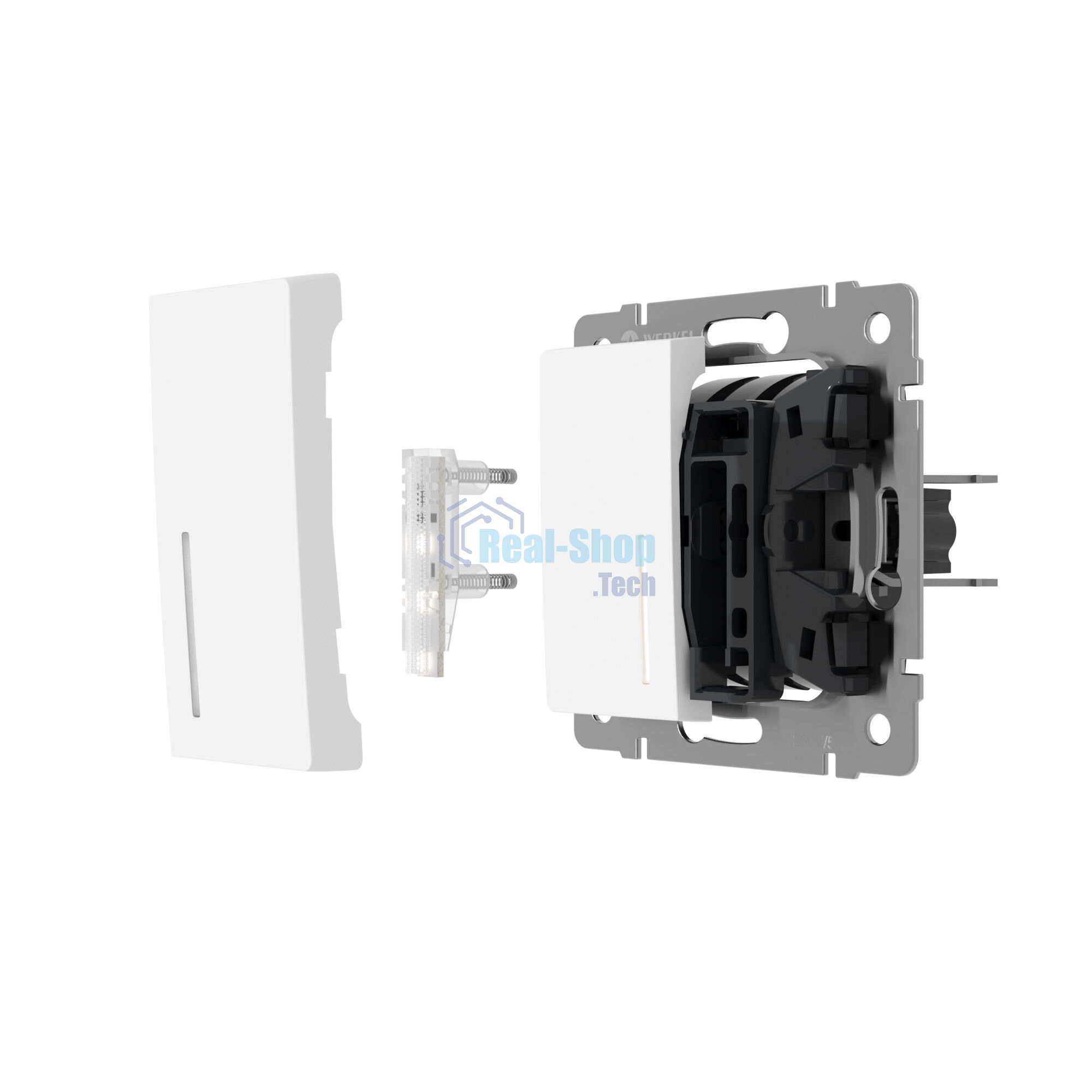 Блок LED подсветки для выключателя Werkel 10 шт. W8020101 (белый)