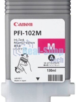 Картридж струйный Canon PFI-102M (0897B001) пурпурный (130 мл.) для Canon imagePROGRAF iPF605, iPF610., iPF650, iPF655, iPF710, iPF755, LP17, iPF510