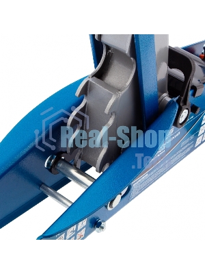 Домкрат Stels 51132 гидравлический подкатной с фиксатором 2.5 т safety pin 140-385 мм в кейсе
