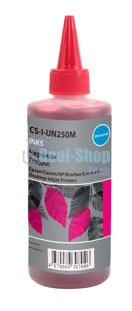 Чернила Cactus CS-I-Un250M пурпурный 250мл для HP/Lexmark/Canon/Epson/Brother