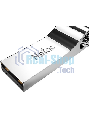 Флешка USB Netac U275 (NT03U275N-032G-20SL), 32Gb, USB 2.0, R/W 50/40, серебристый